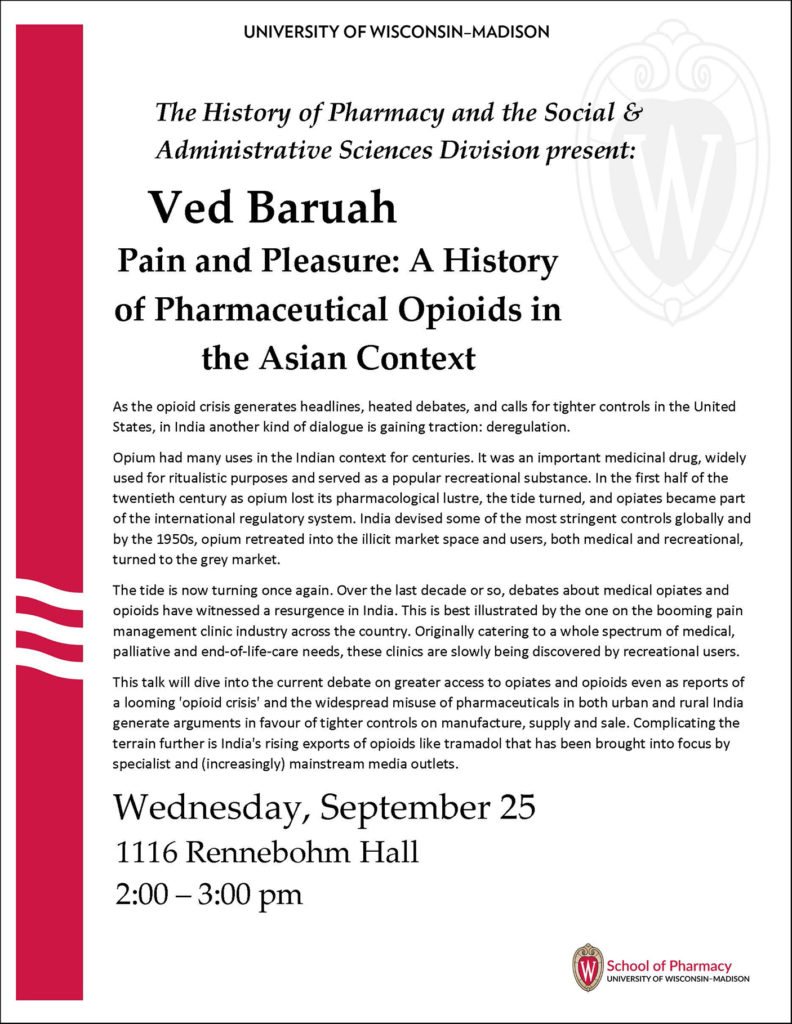 Poster for Ved Baruah Talk