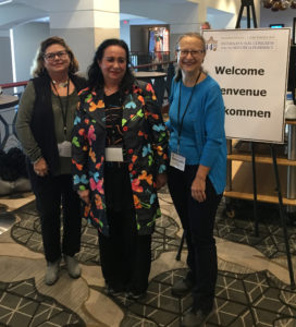 (Left to right) Sandra Fabregas Troche, Paloma Ruiz Vega, and Emanuela Appetiti at the 44th International Congress for the History of Pharmacy. (Photo courtesy of Emanuela Appetit