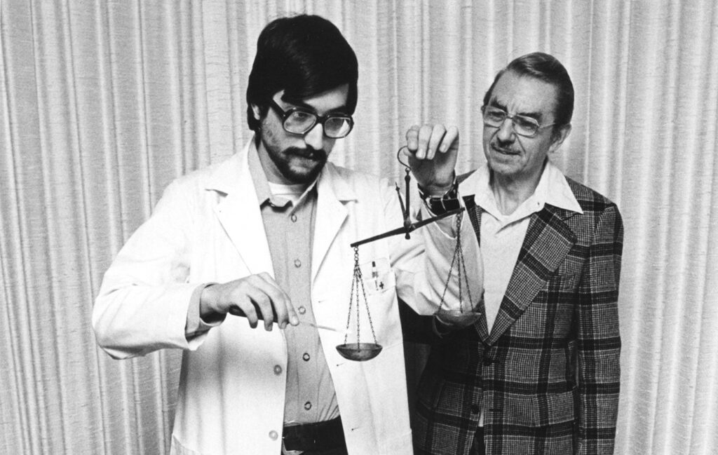 Glenn Sonnedecker and Greg Higby in 1977